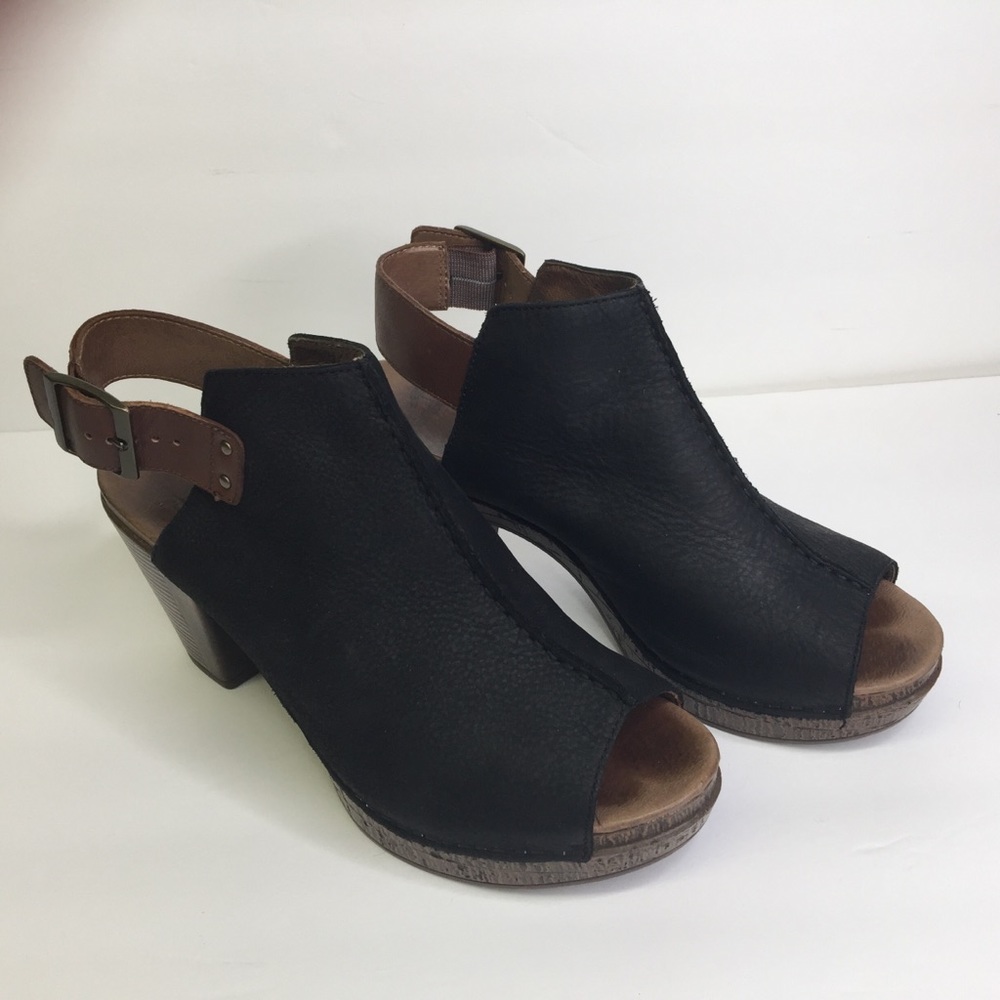 Dansko Black Open-Toe Sandals